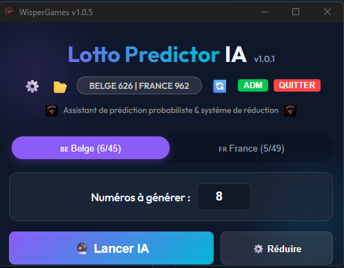 Interface Lotto Predictor