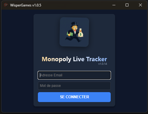 Login Monopoly Tracker