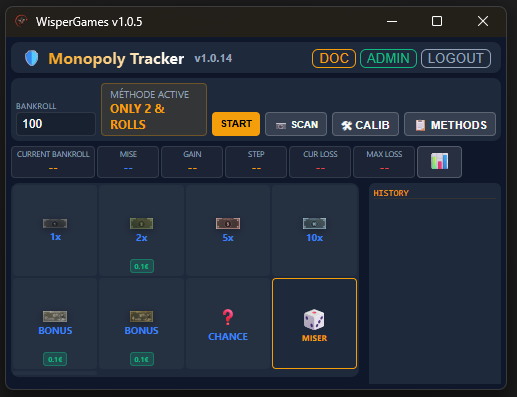 Dashboard Monopoly Tracker