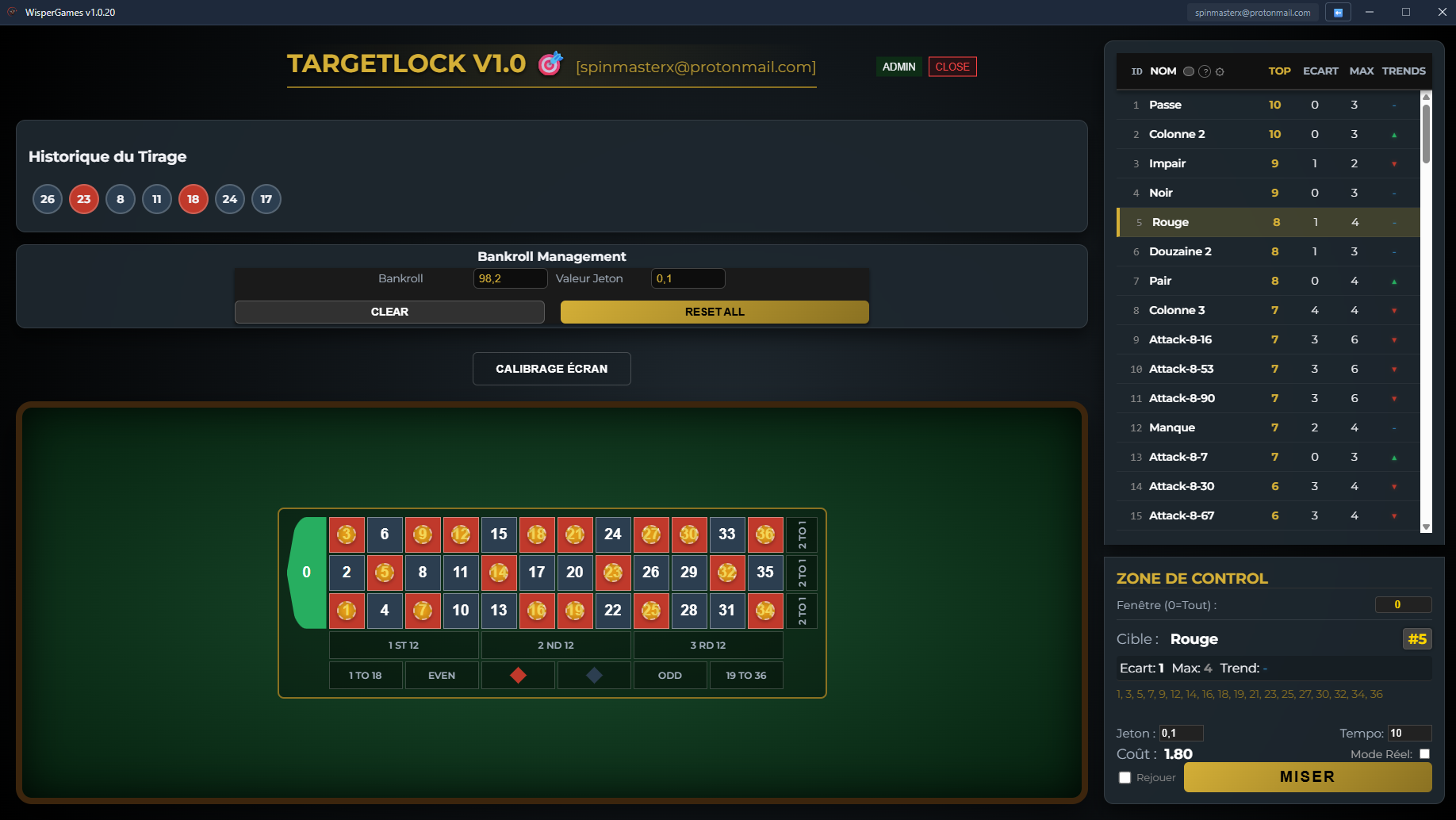 Interface TargetLock 3